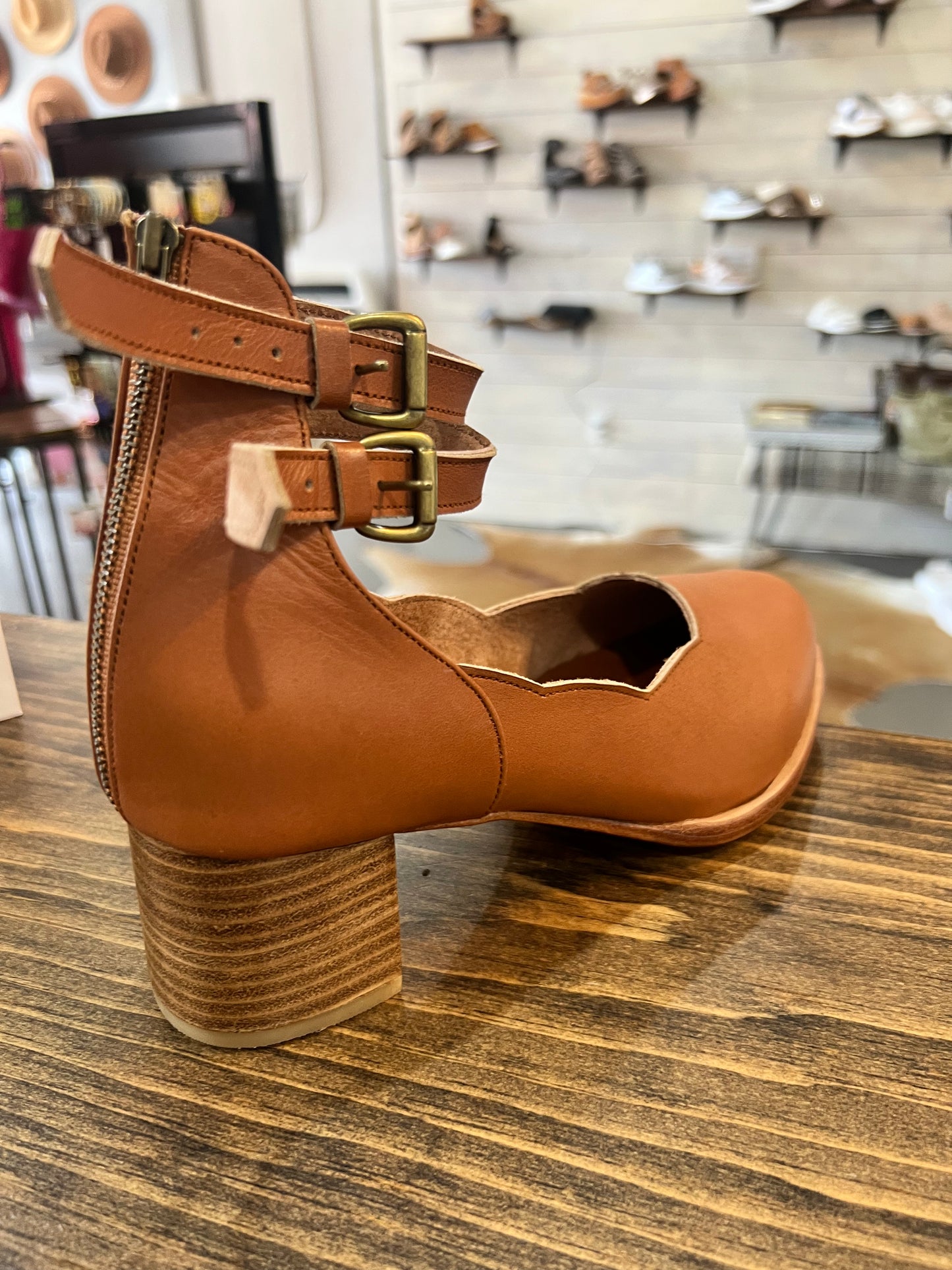 Bali Lily Valley Leather Heels