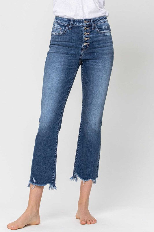 Timeless Cropped High Rise Jeans