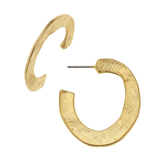 Susan Shaw Small Hammered Hoops