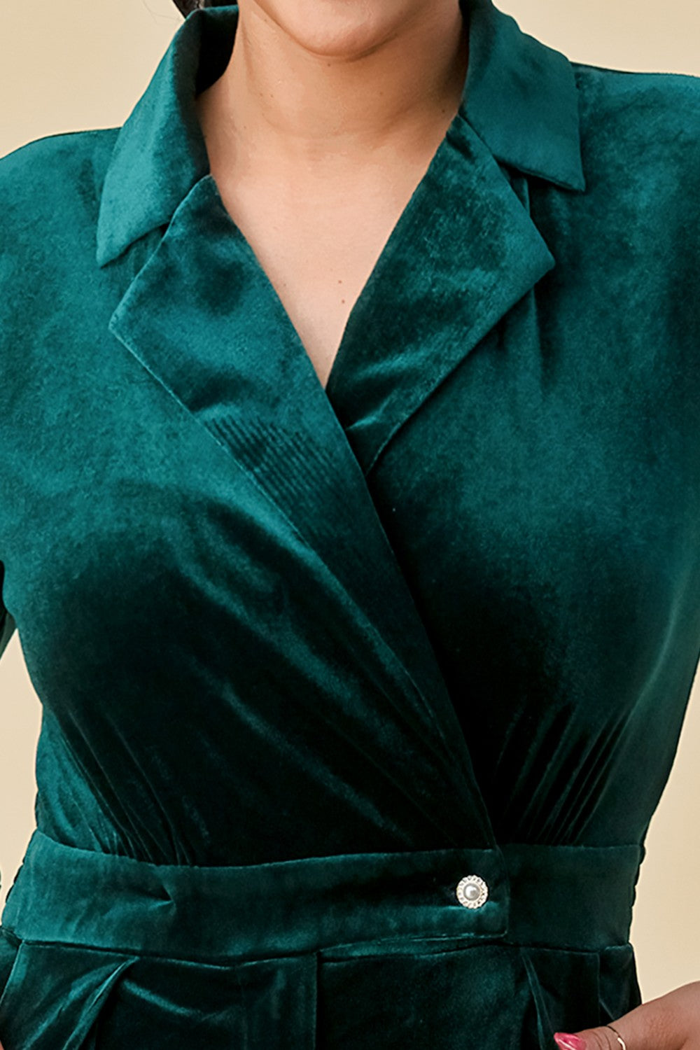 Emerald Velvet Jumpsuit