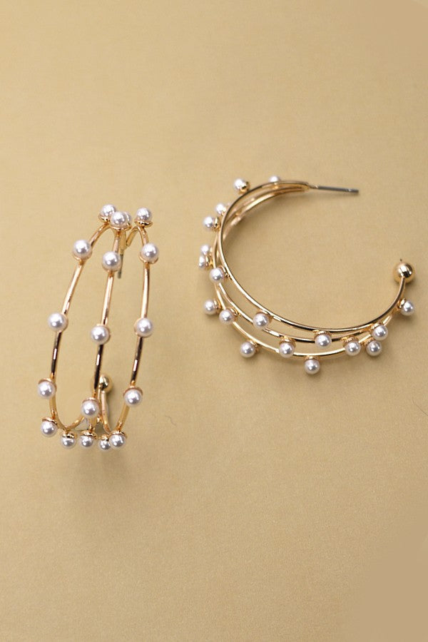 Pearl Hoops