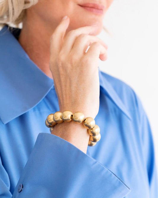 Susan Shaw Margaret Gold Bead Bracelet