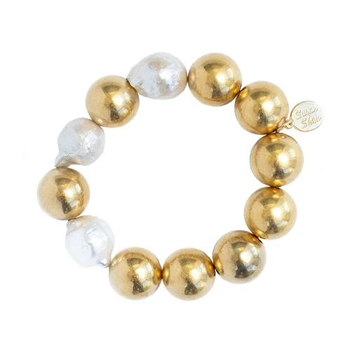 Susan Shaw Margaret Baroque Pearl Bracelet