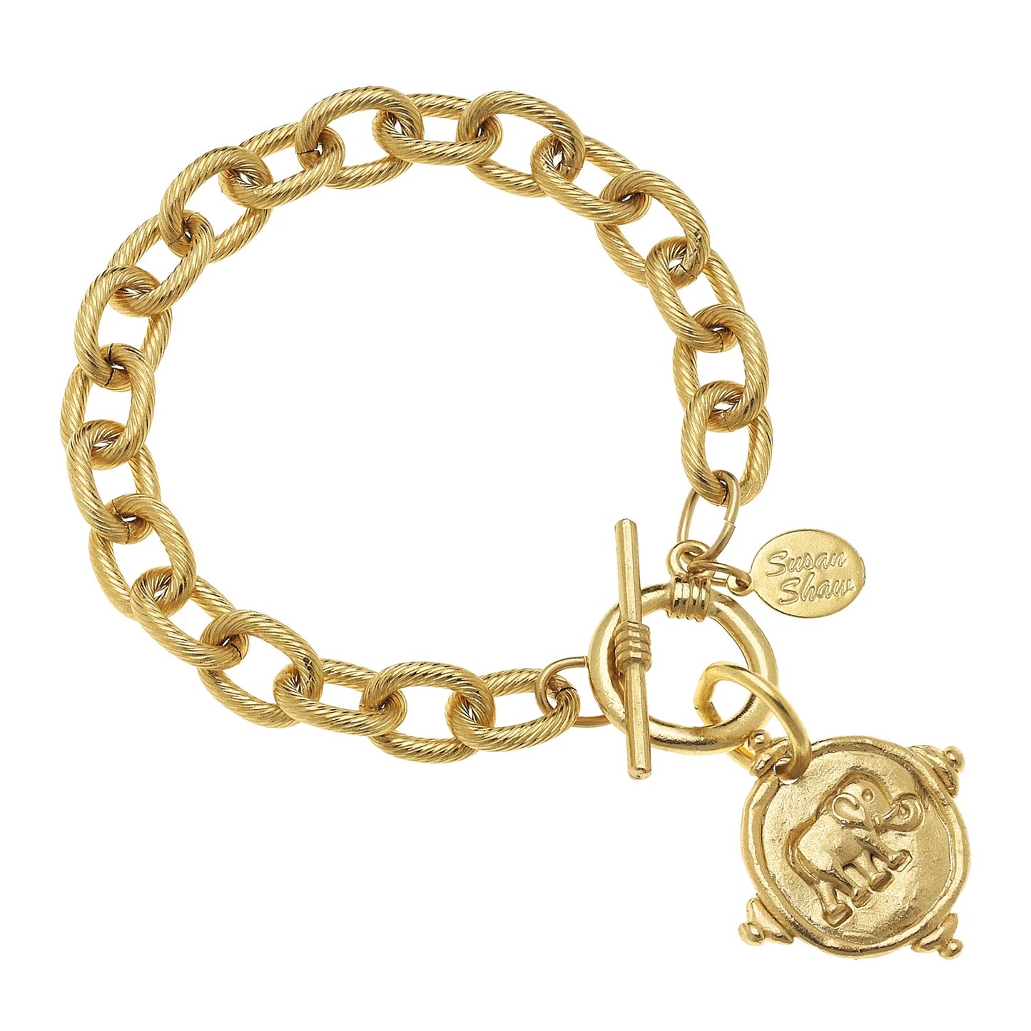 Susan Shaw Elephant Intaglio Bracelet