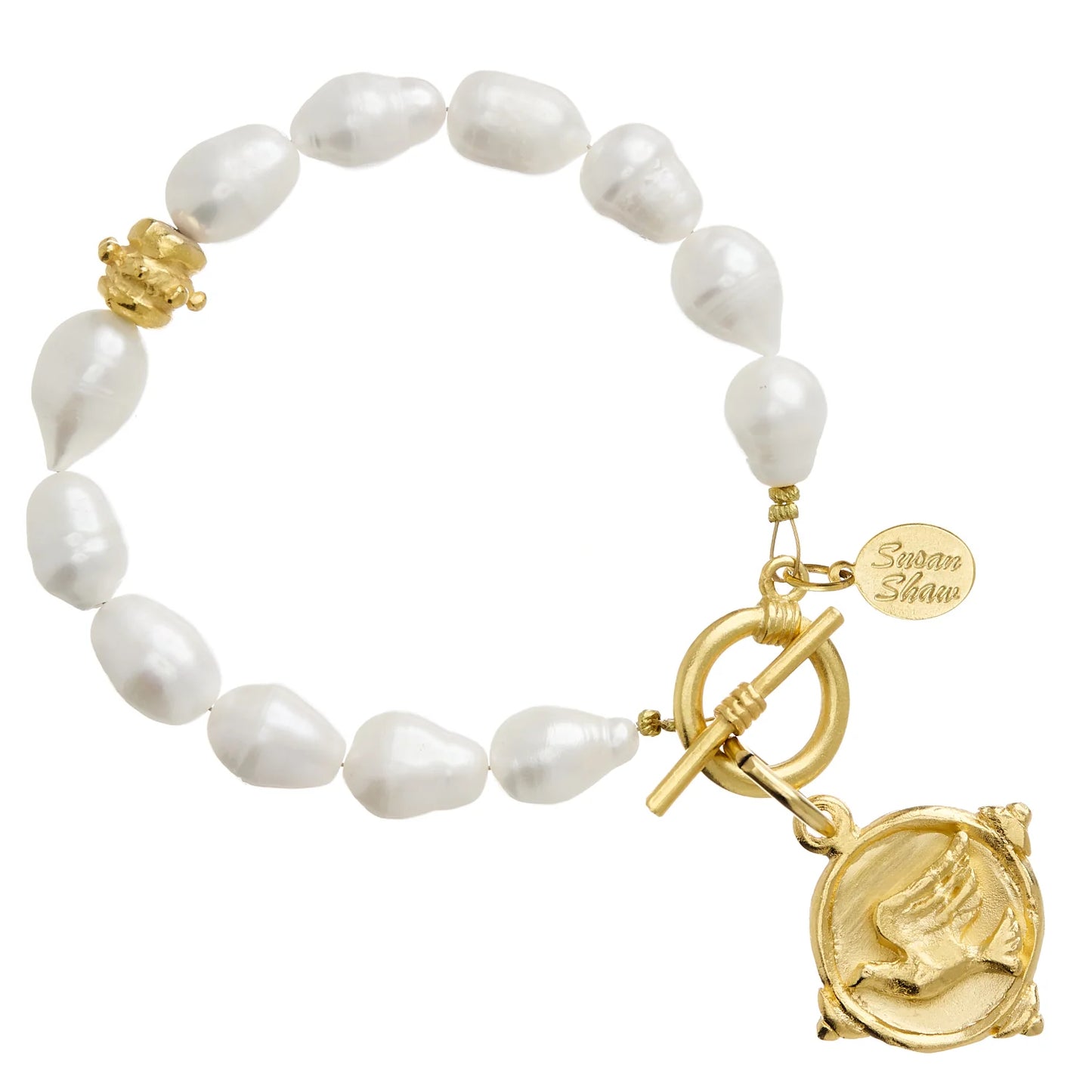 Susan Shaw Dove Pearl Bracelet