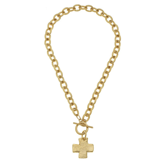 Susan Shaw Cross Toggle Necklace