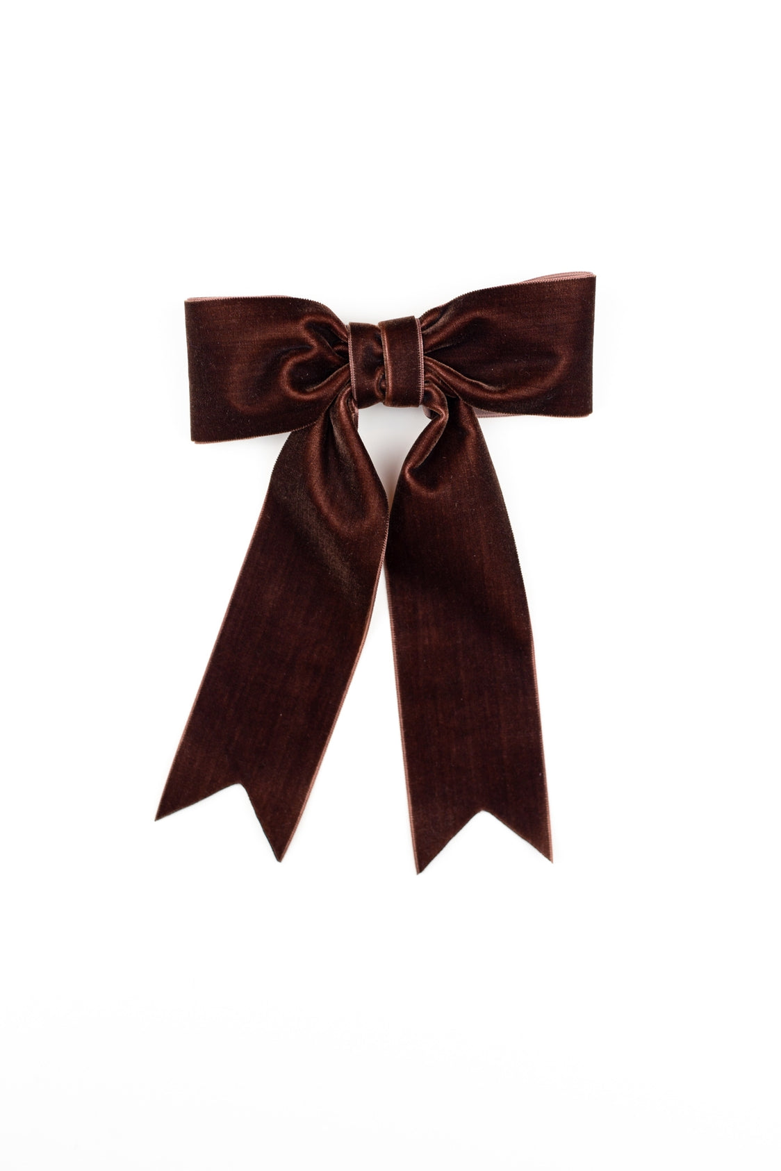 Coffee Velvet Bow