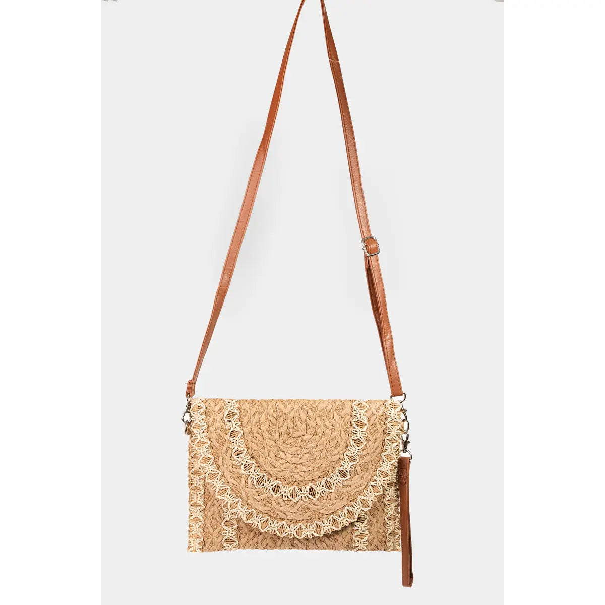 Sunwoven Stitch Clutch