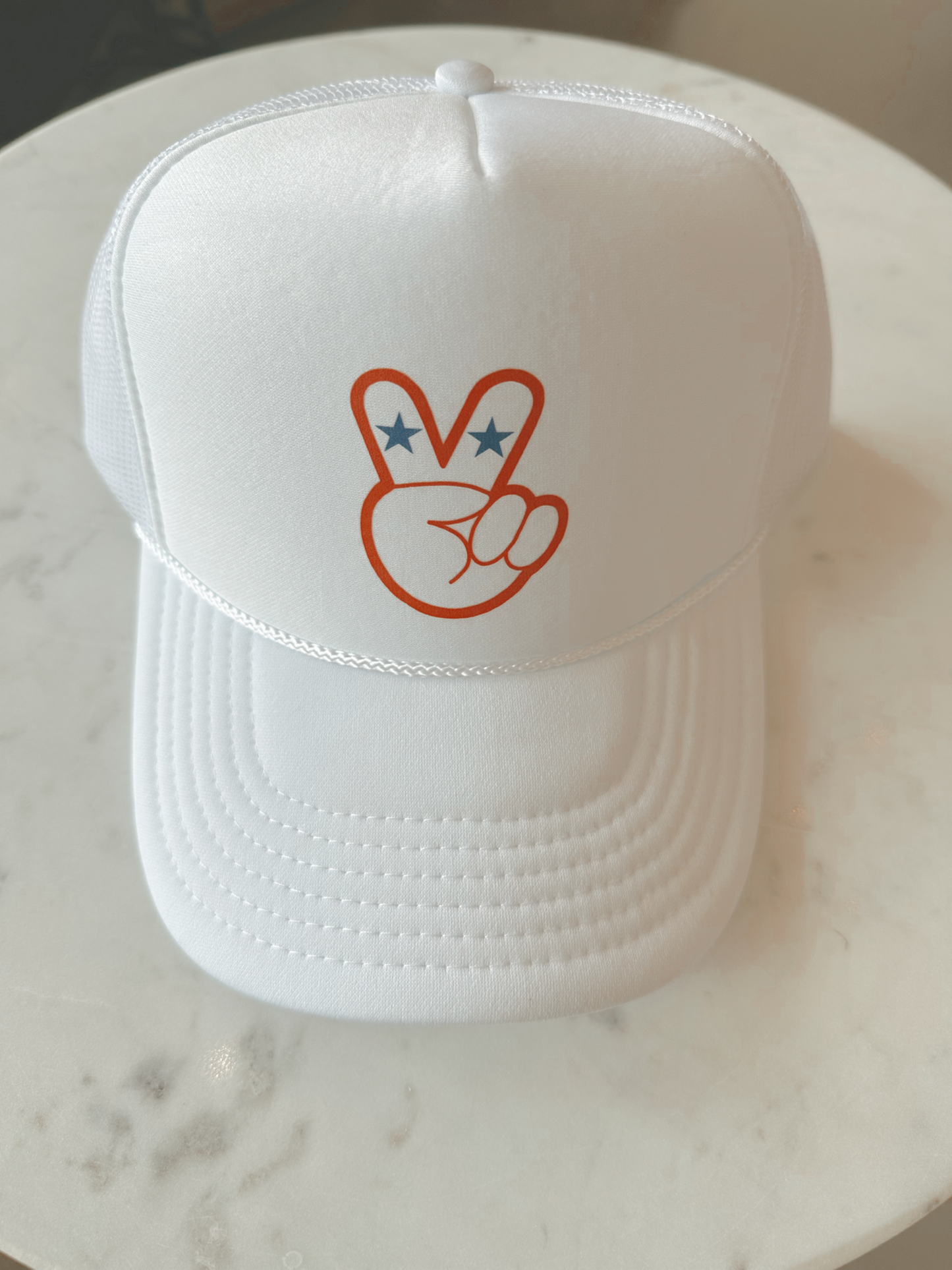 Patriotic Peace Out Foam Cap