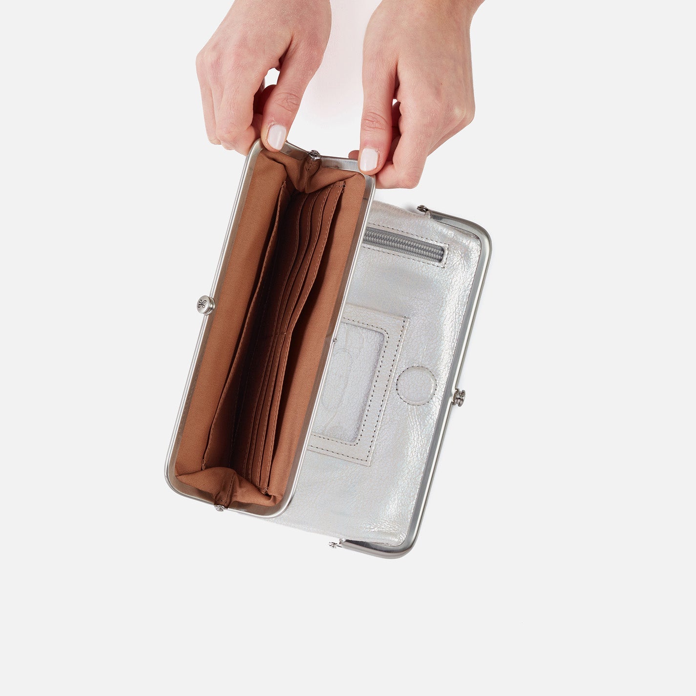 Hobo Lauren Clutch-Wallet - Silver