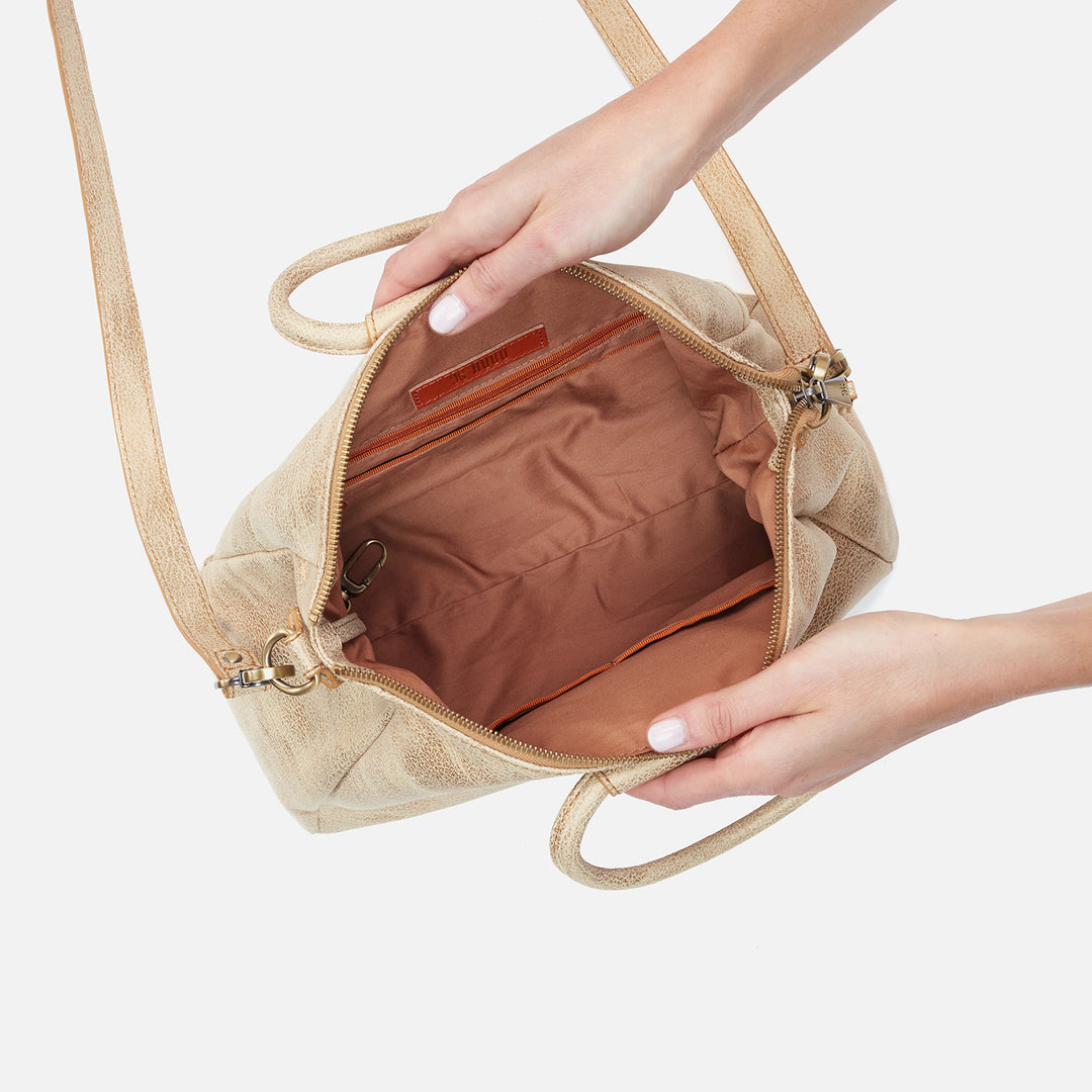 Hobo Sheila Medium Satchel - Gold Leaf