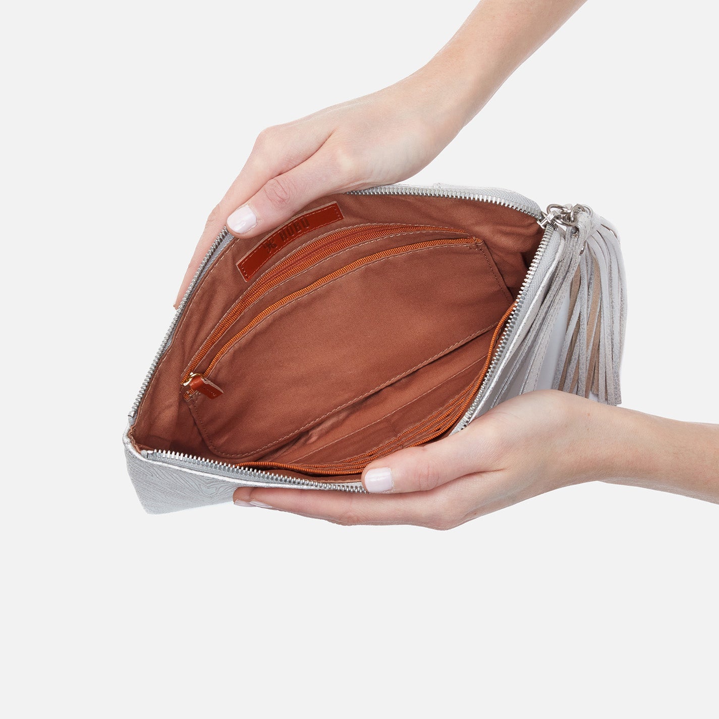 Hobo Wayfare Wristlet - Silver