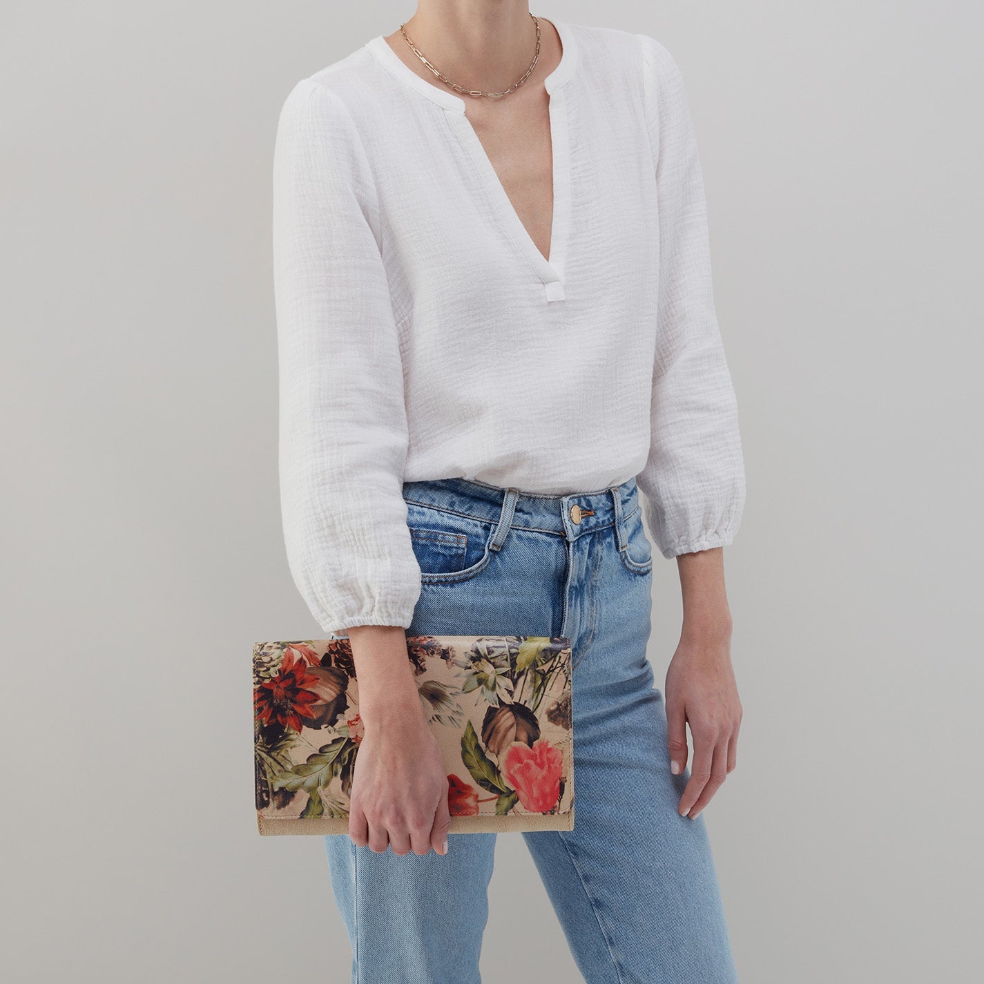 Hobo Farrow Clutch - Gold Leaf