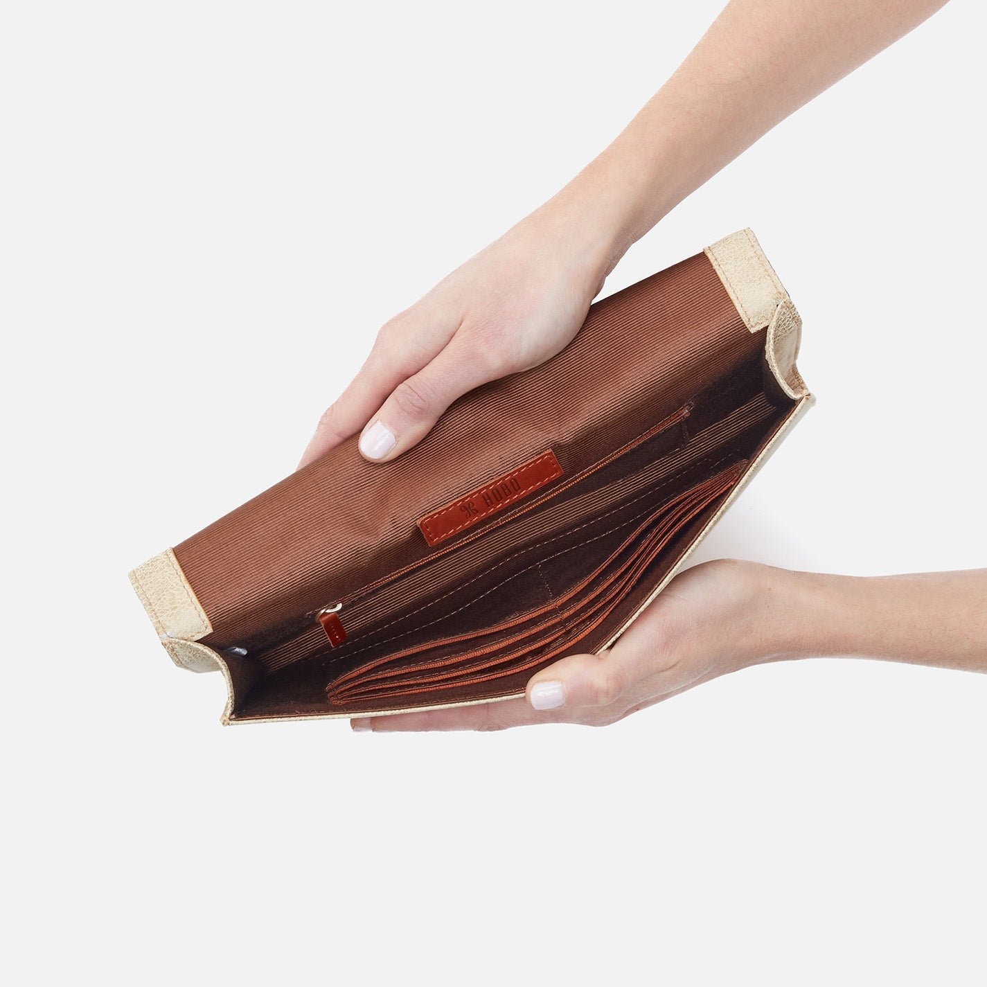Hobo Farrow Clutch - Gold Leaf