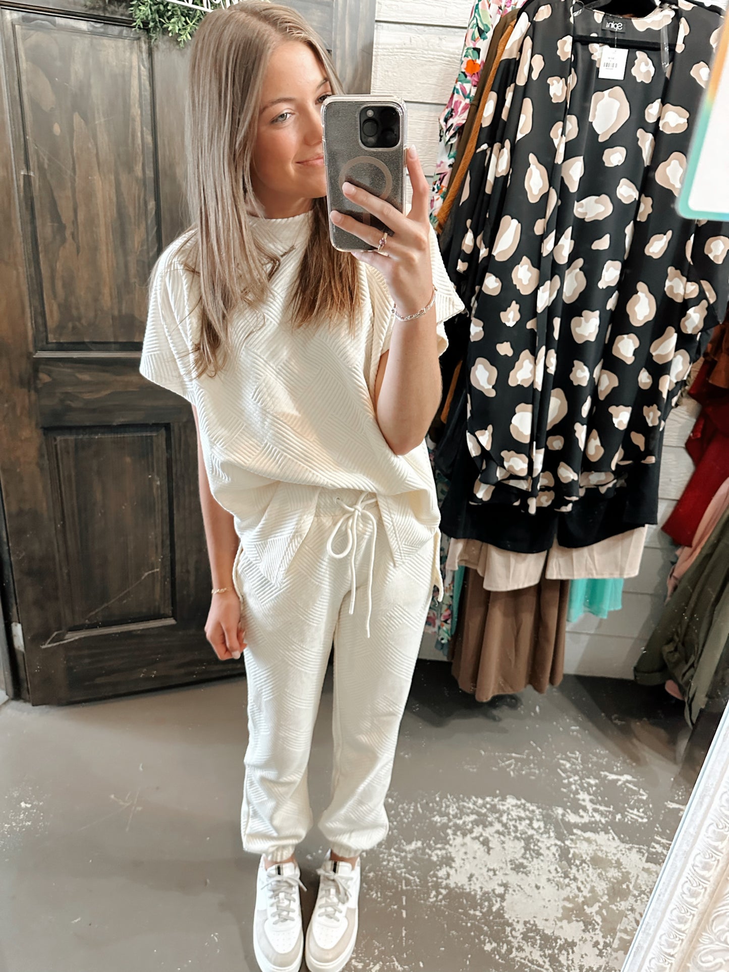 Textured Joggers Set