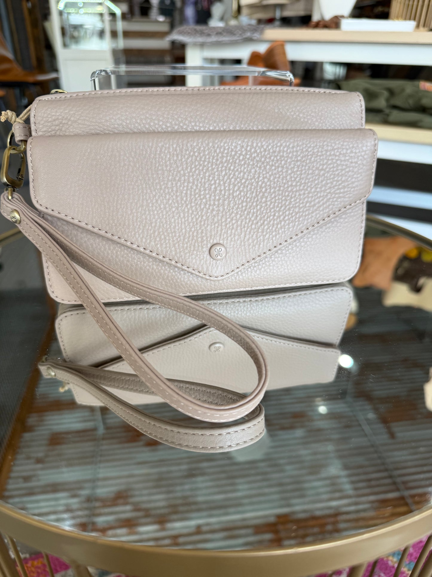 Hobo Warm Adobe Goldie Wristlet