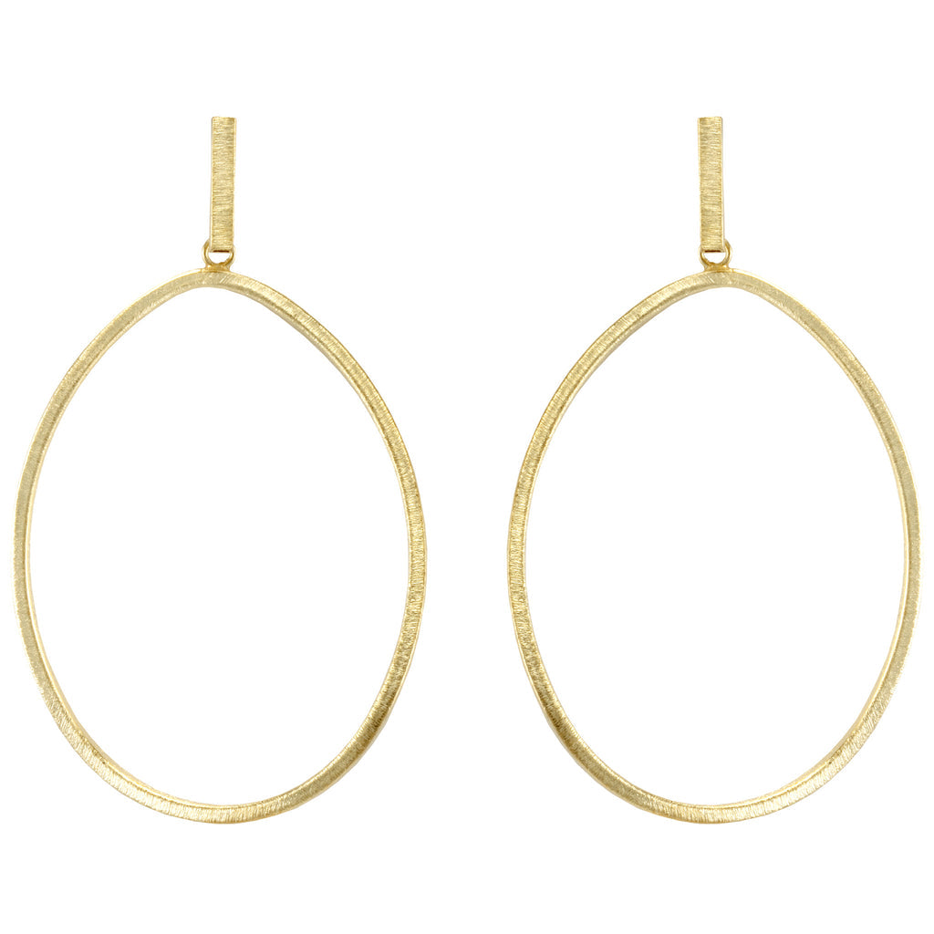 Sheila Fajl Twisted Oval Hoops