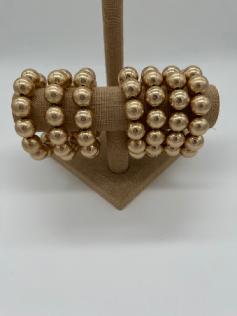 Juliet Worn Gold Elastic Bracelet