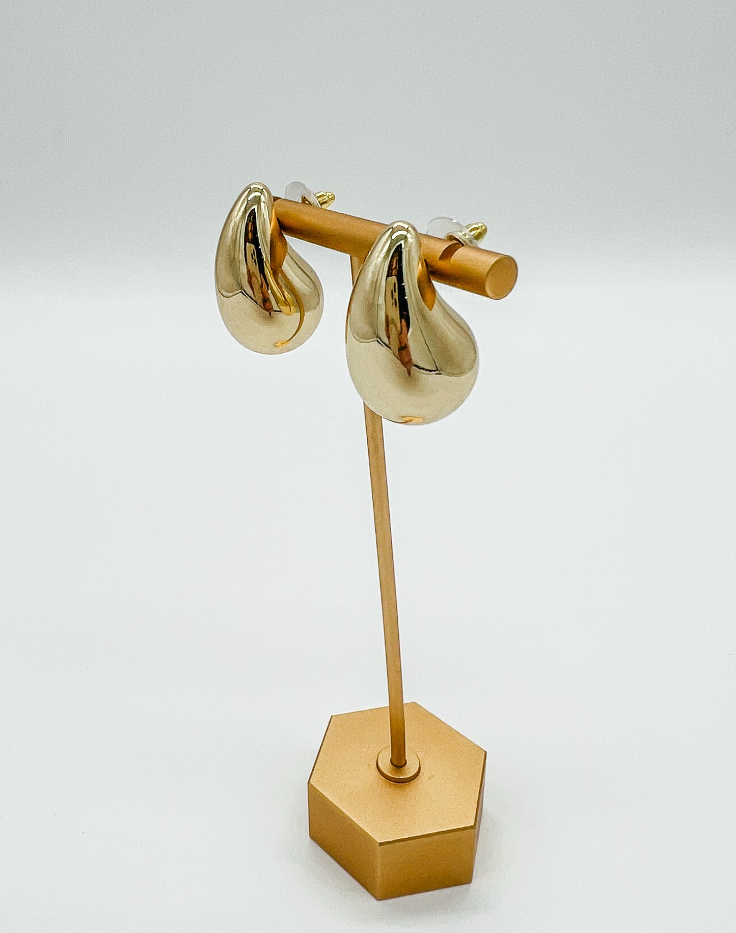 Puffy Teardrop Earrings