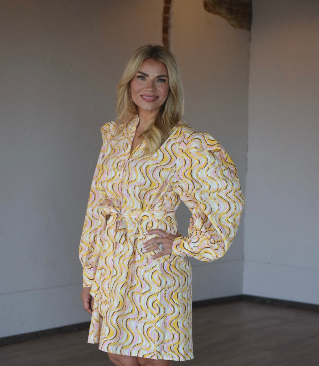 Chesney Abstract Printed Dress