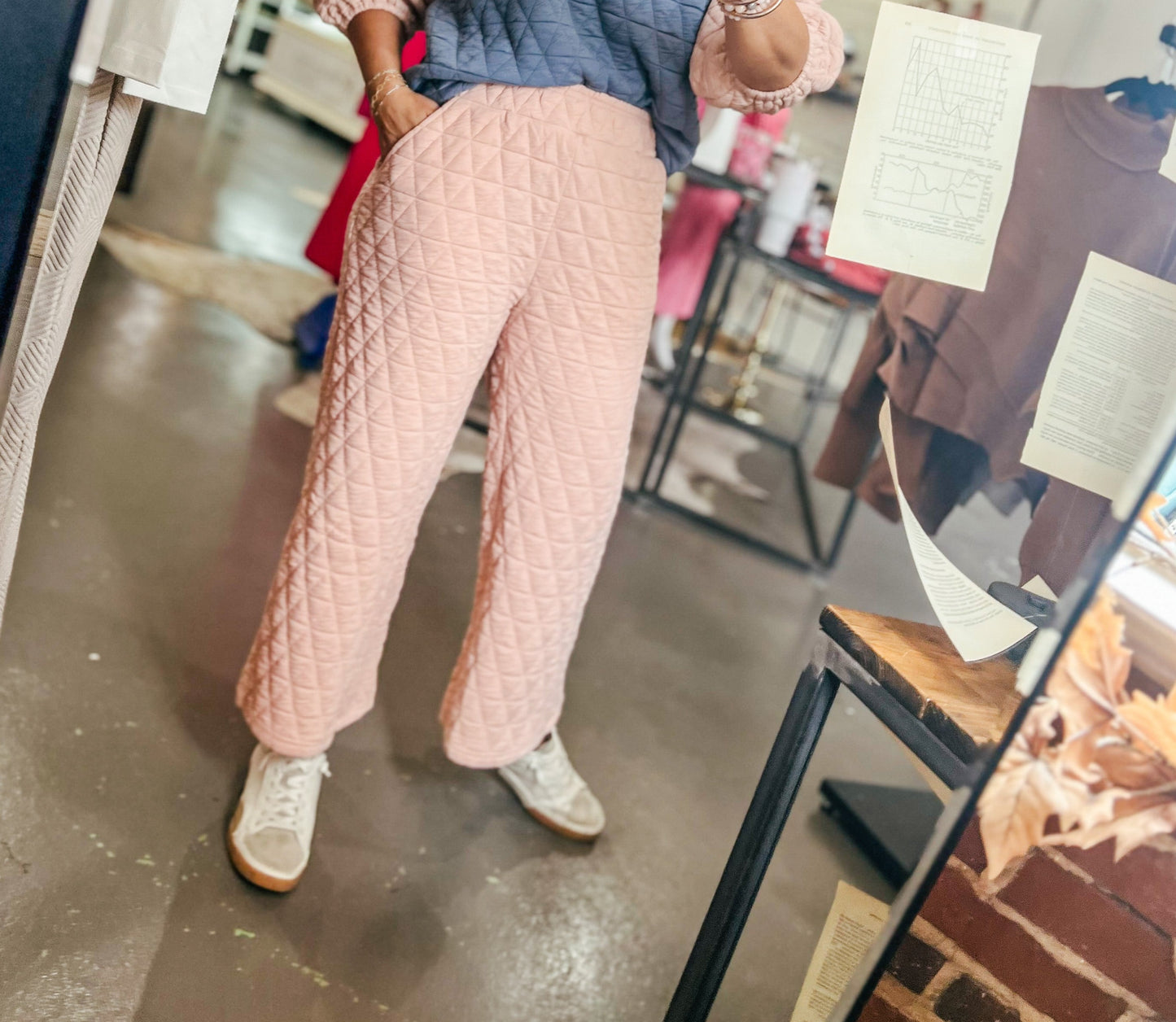 Love Story Quilted Joggers