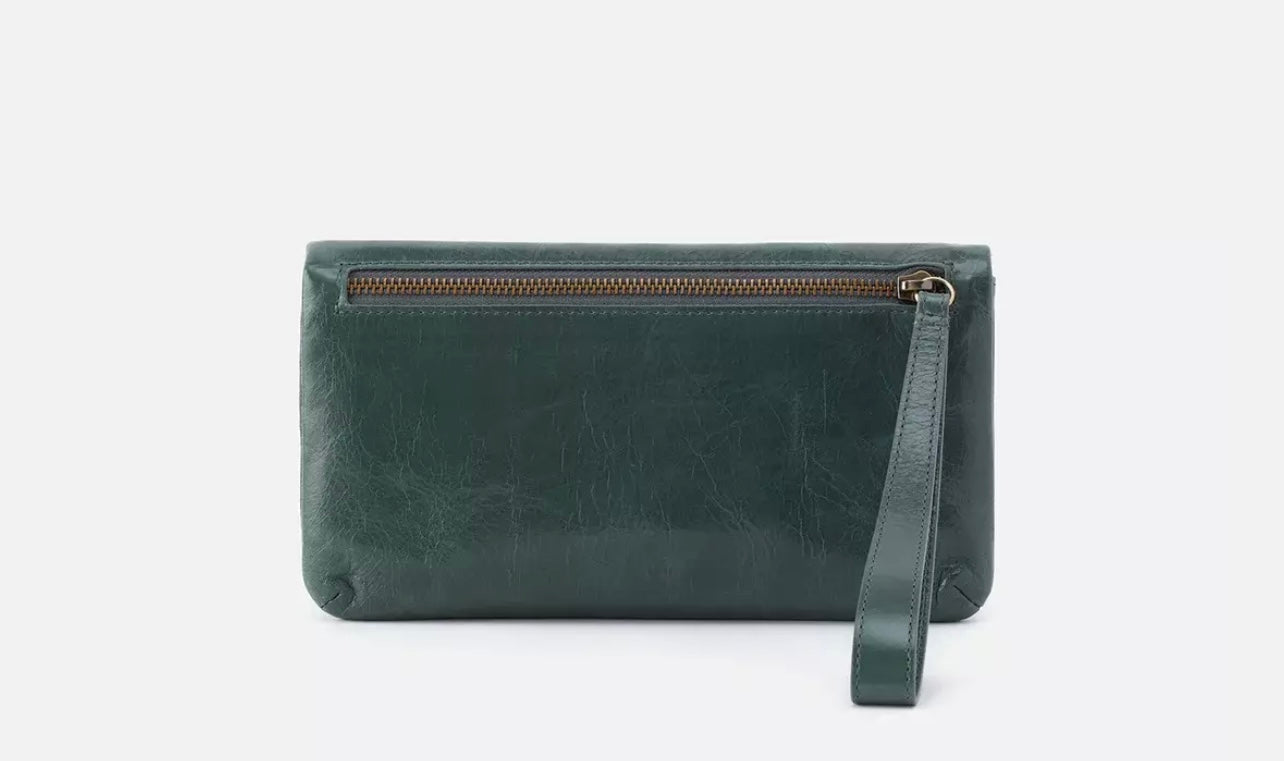 Hobo Lauren Wristlet- Sage Leaf