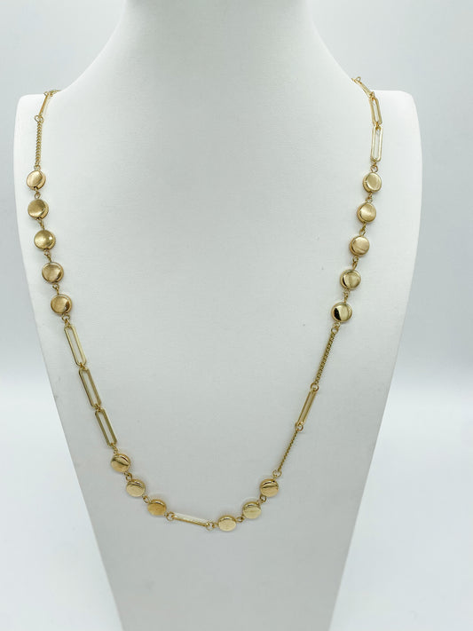 Station Chain Long Necklace