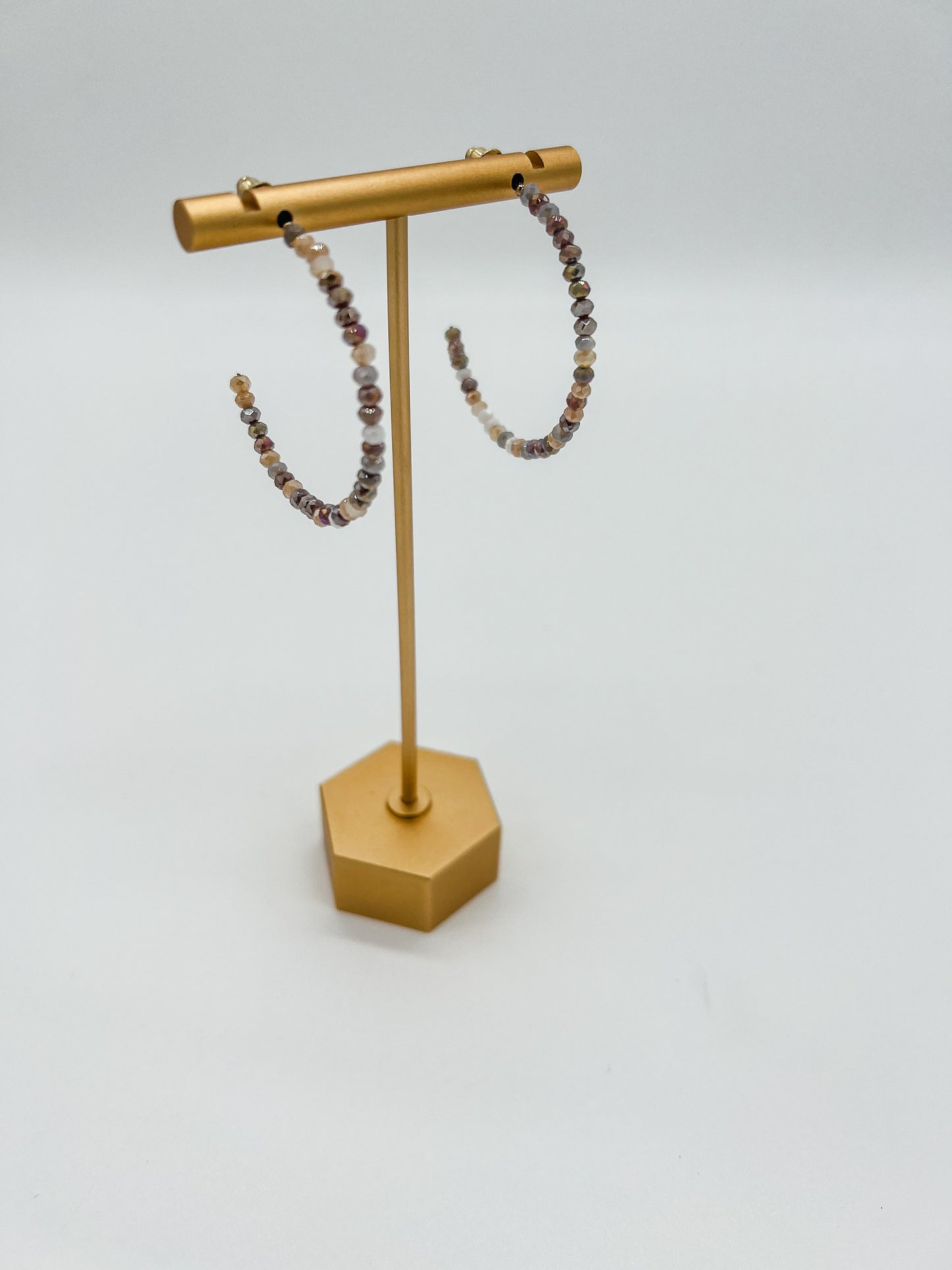 Glass Bead C Hoops