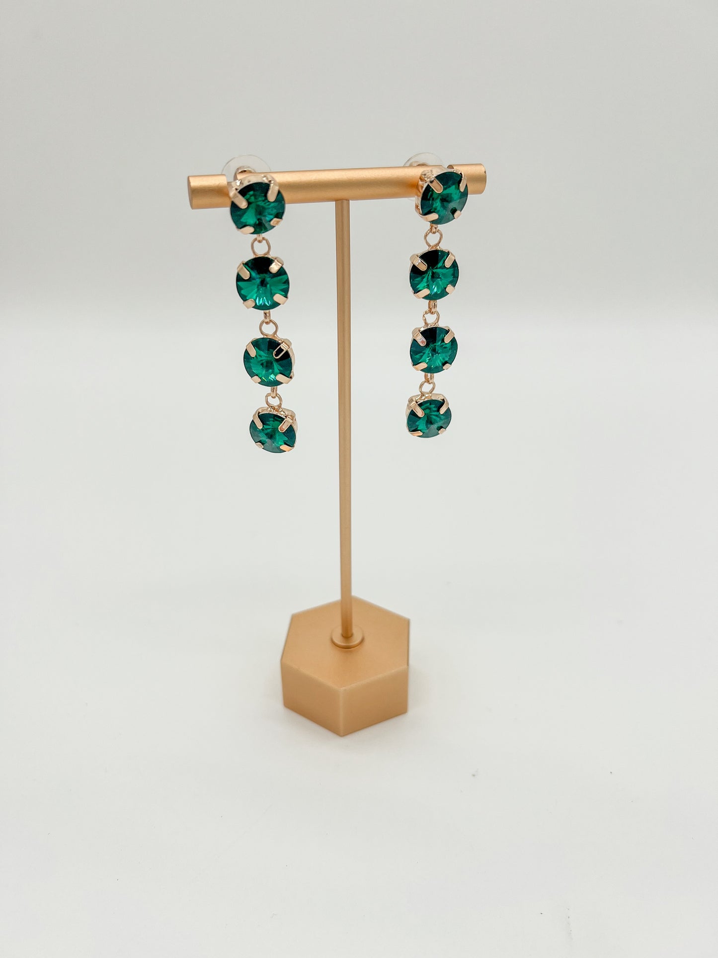 Jewel Tone Drop Earrings