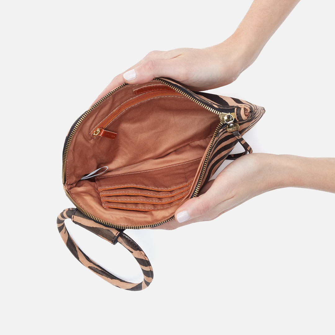 Hobo Sable Wristlet - Zebra Stripes