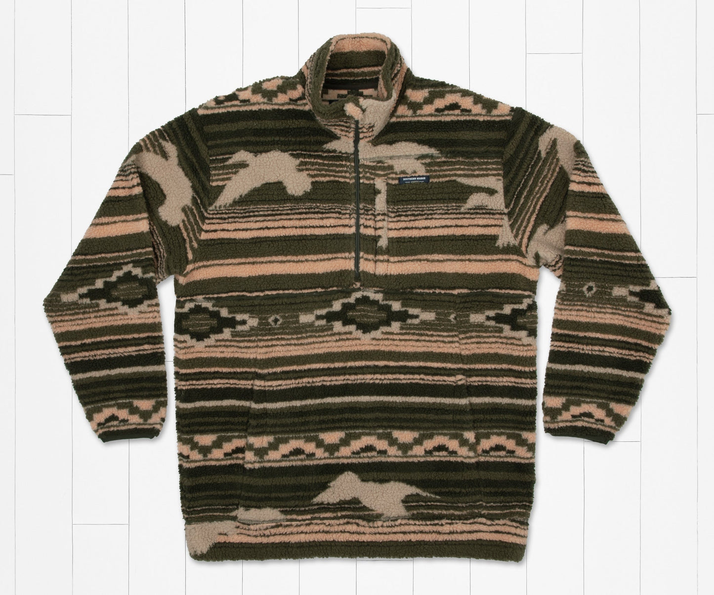 Southern Marsh Matagorda Rustic Fleece Pullover
