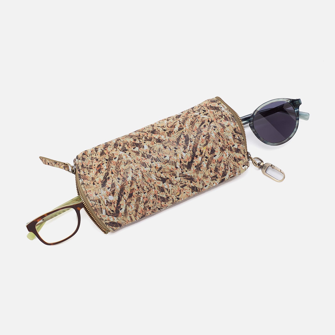 Hobo: Spark Double Eyeglass Case - Neutral Mosaic Print
