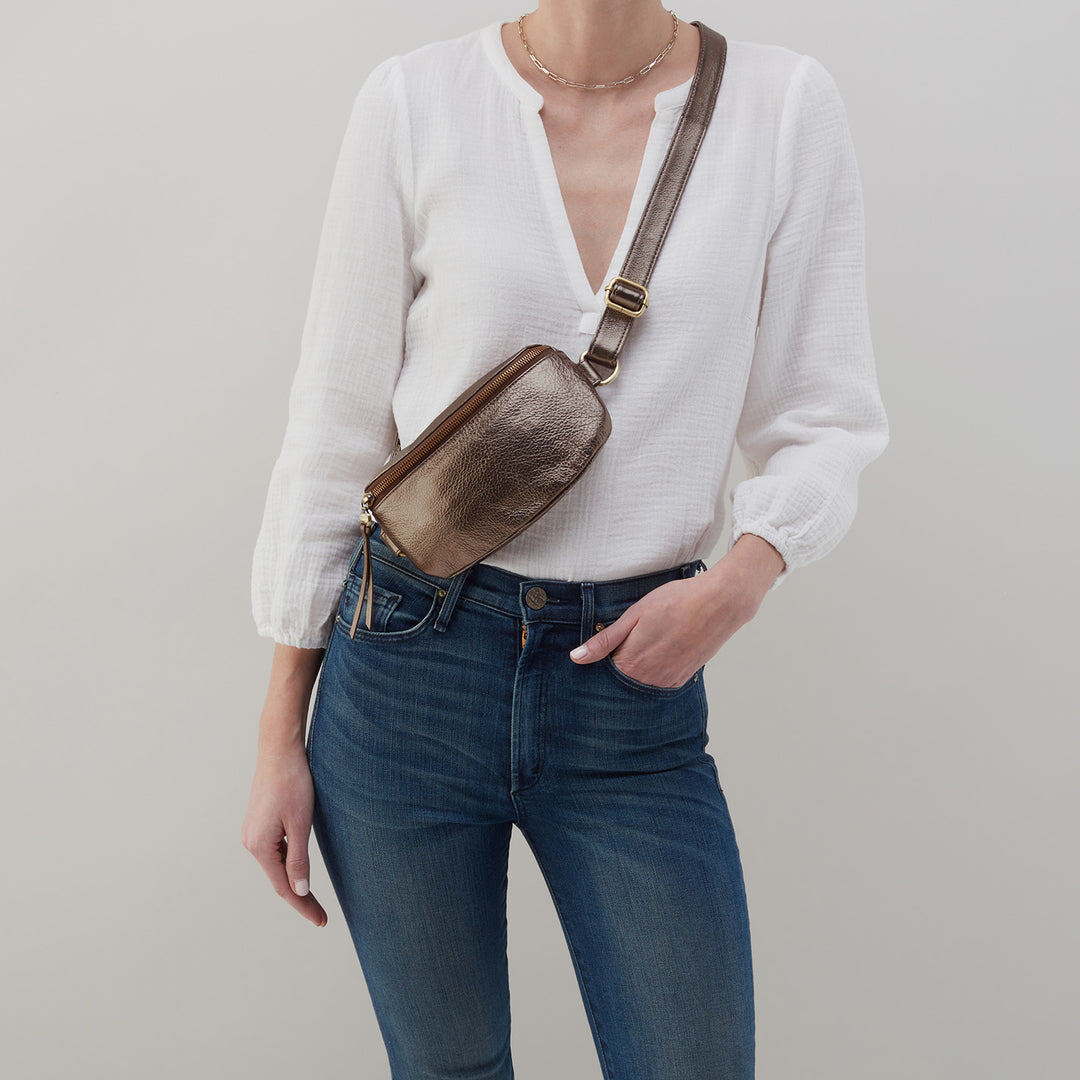 Hobo Fern Belt Bag - Pewter