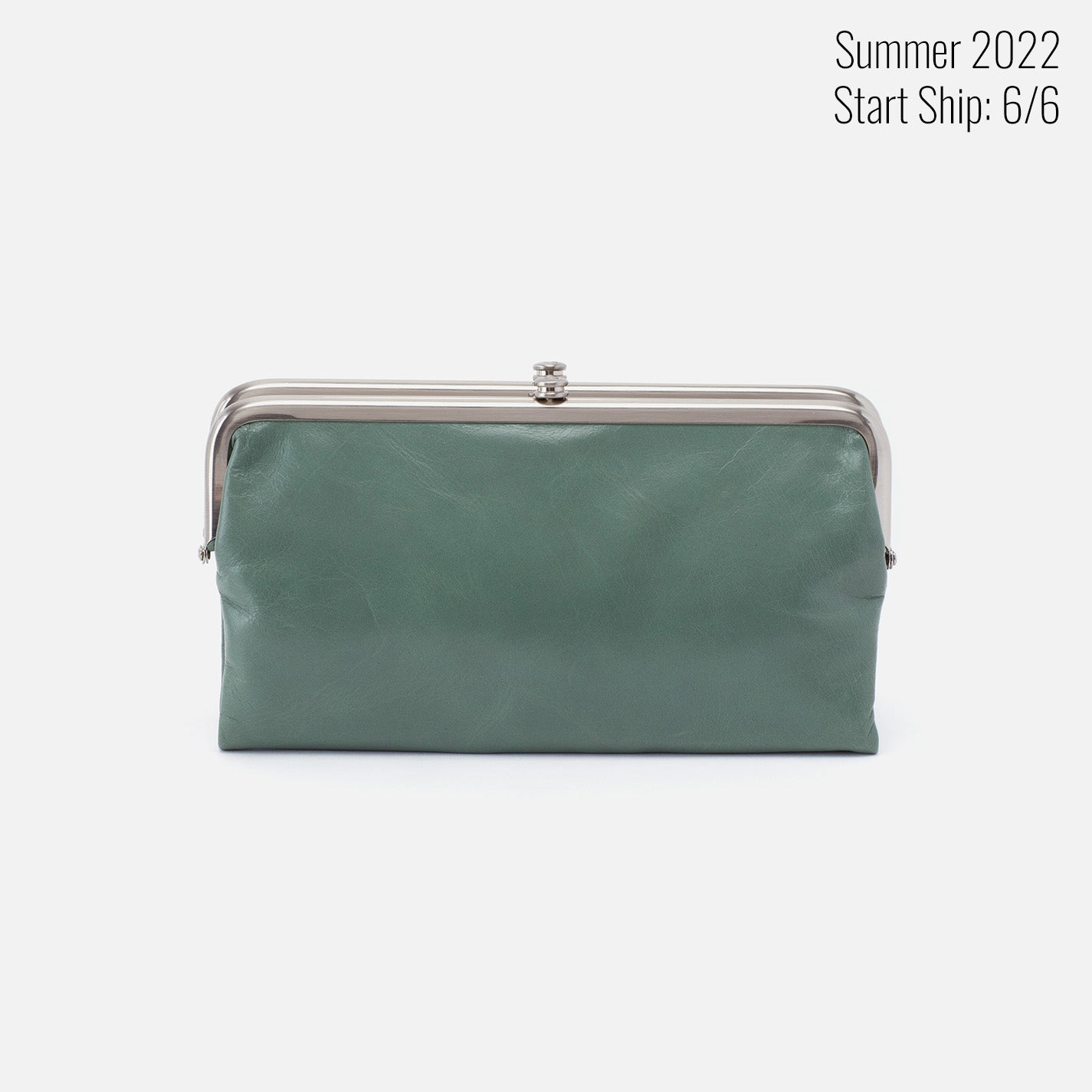 Hobo Lauren Clutch Wallet- Sage Leaf