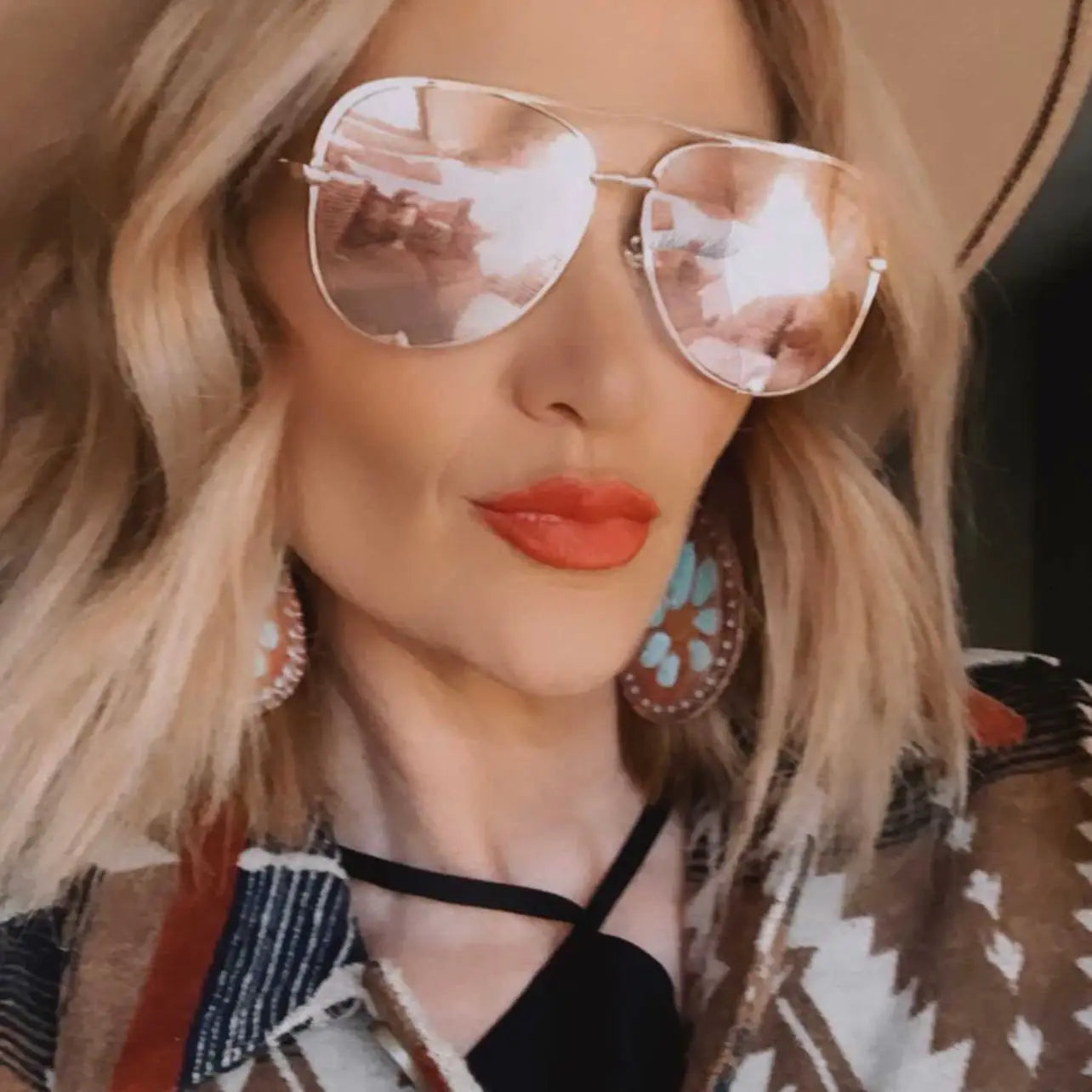 Dax Eyewear Classic Aviator Sunglasses - Gold