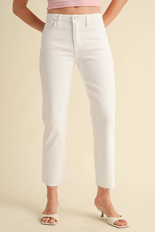 Vintage White Straight Jeans