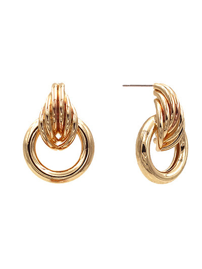 Chain Link Stud Earrings