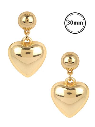 Heart Drop Earrings