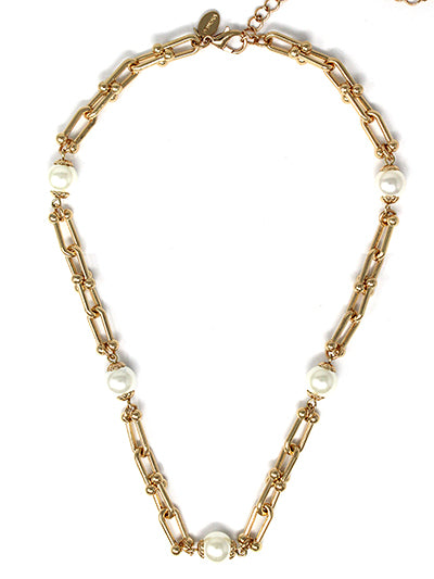 Pearl U Chain Necklace