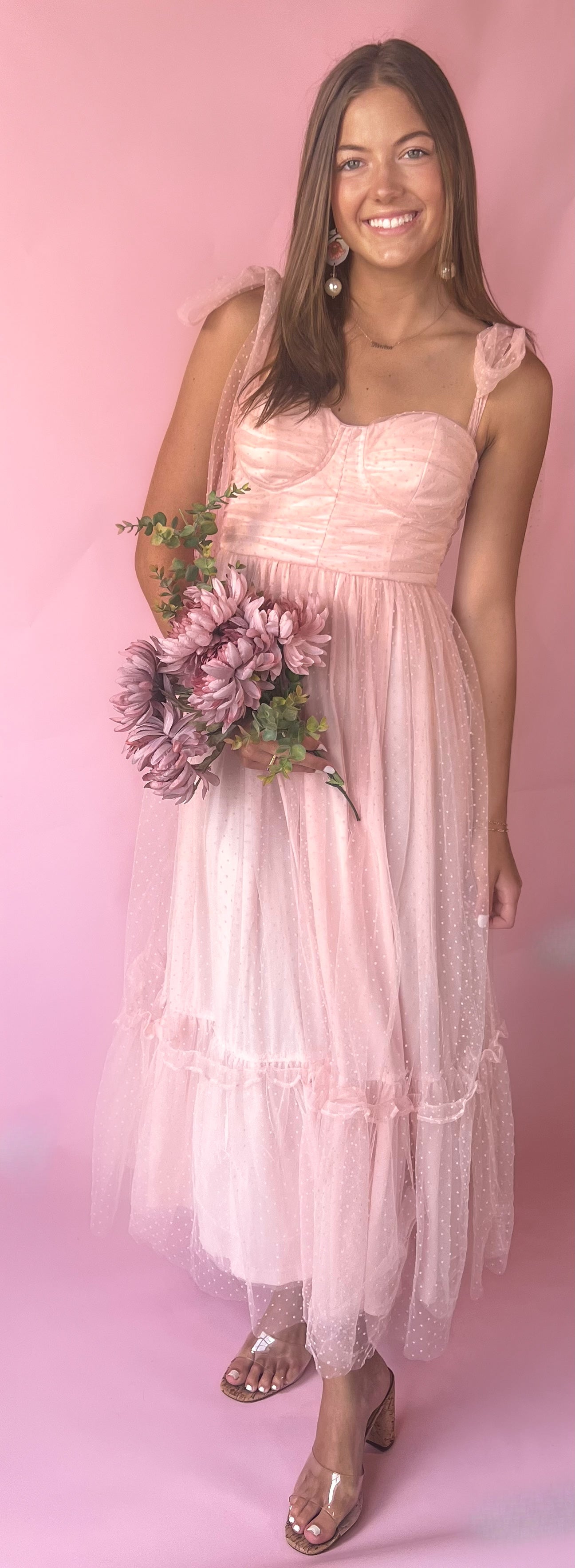 Bella Blush Midi Dress