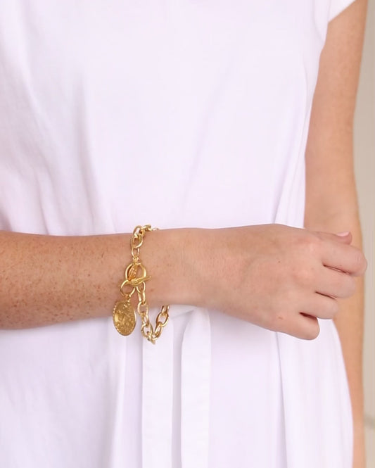 Susan Shaw Blue Willow Toggle Bracelet