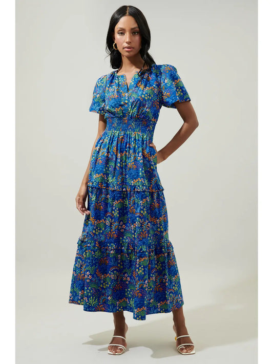 Tropical Garden Maxi Dress