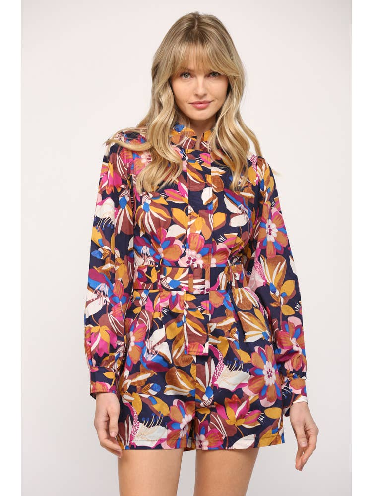 Kenzie Floral Print Romper