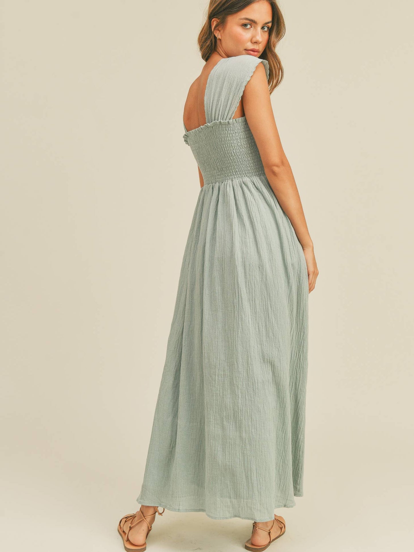 Rayne Smocked Maxi Dress