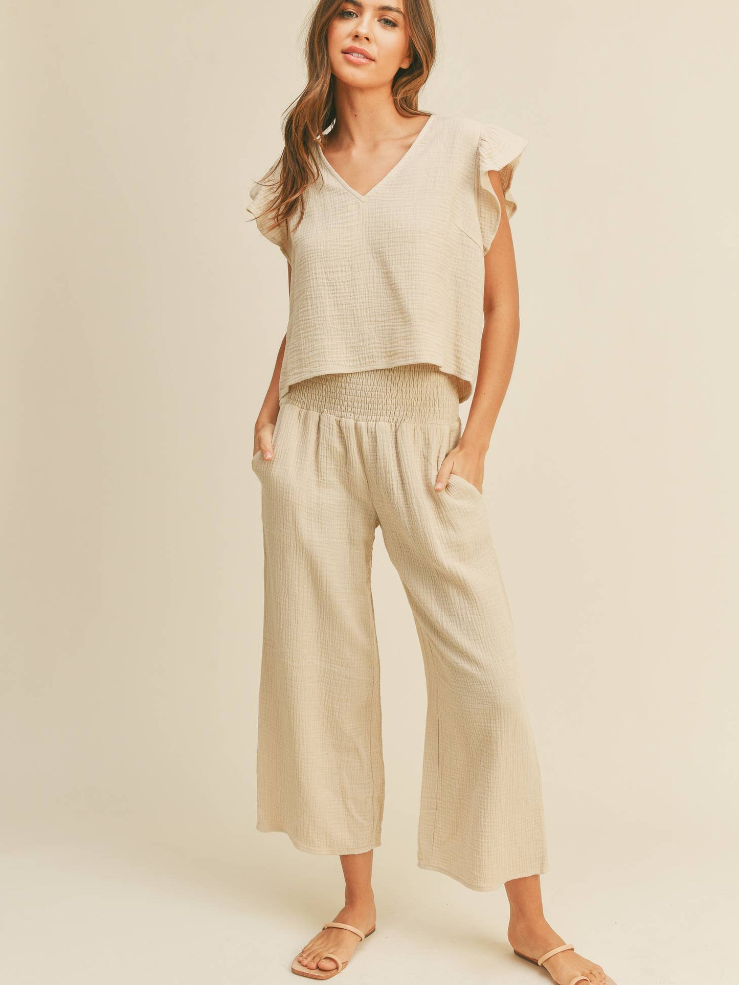 Lora Ruffled Sleeve Top