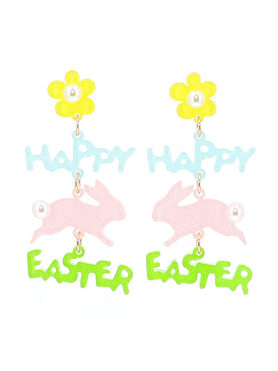 Happy Easter Dangle Earrings
