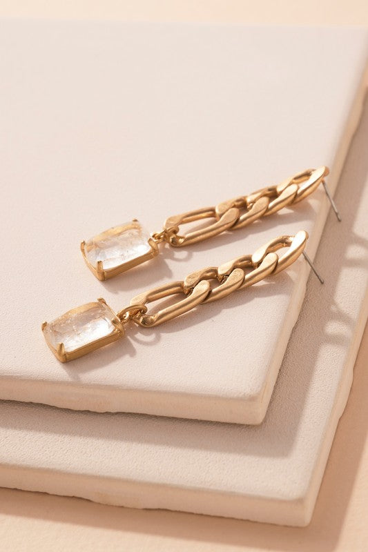Stone Drop Earing