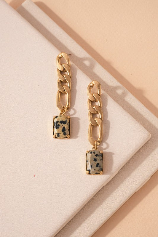Stone Drop Earing
