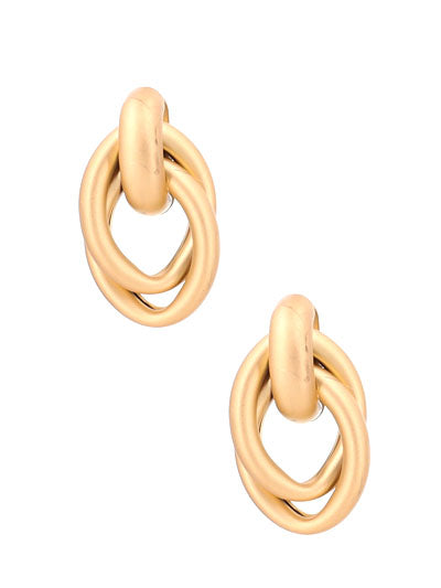 Gold Knot Studs