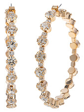 Glamorous Rhinestone Hoops